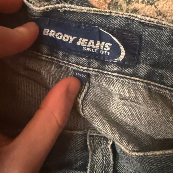 Brody Wide Leg Baggy Jeans 36 by 32 - Picture 2 of 4
